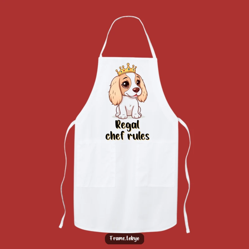 Funny Mischievous Spaniel Apron: Rule the Kitchen with Sass!
