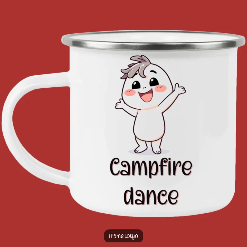 Funny Dancing Character Camping Mug: Silly Dance Adventures!