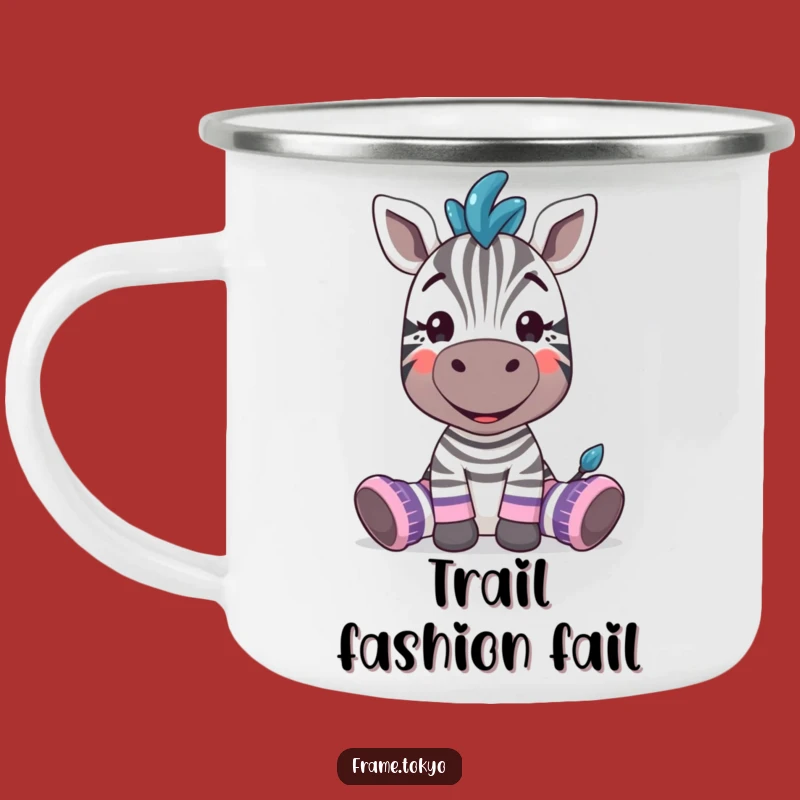 Funny Zebra Camp Socks Mug: Hilarious Drinkware for Mismatched Campers
