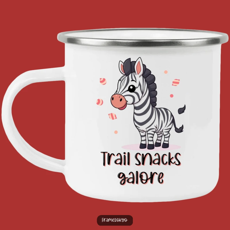 Funny Zebra Camp Candy Mug: Hilarious Drinkware for Sweet Outdoor Moments