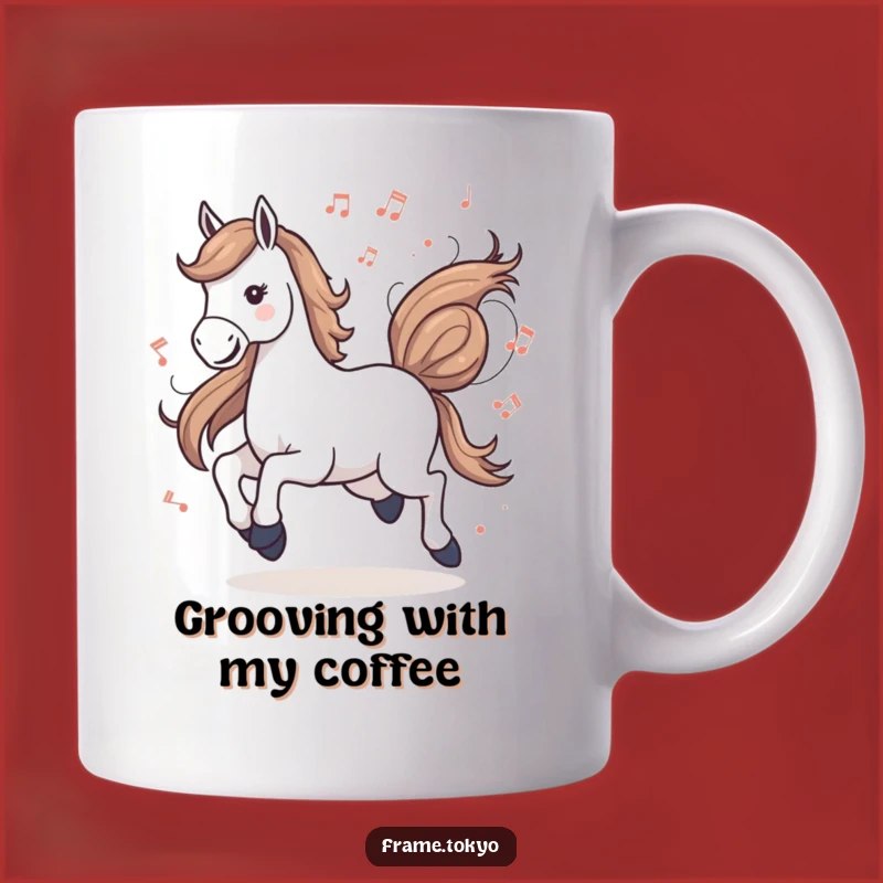 Funny Musical Horse Gallop Mug: A Harmonious Gift for Music Lovers!