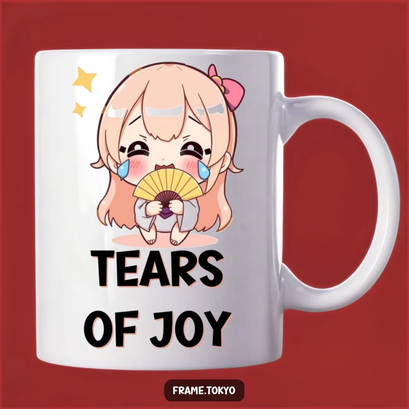 Funny Happy Tears Fan Mug - Hilarious Celebration Gift for Joyful Moments
