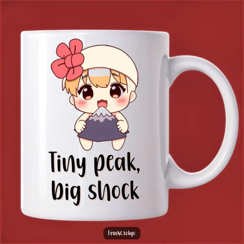 Funny Surprised Mount Fuji Mug - A Hilarious Travel Gift for Adventure Lovers