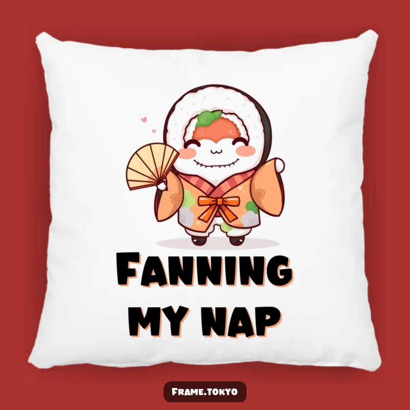 Funny Sushi Roll Pillow: Cute Kimono Fun & Festive Comfort!