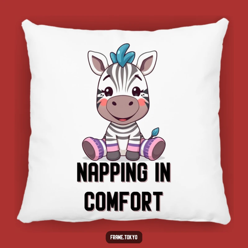 Funny Zebra Cozy Socks Pillow: Hilarious Comfort for Mismatched Lovers