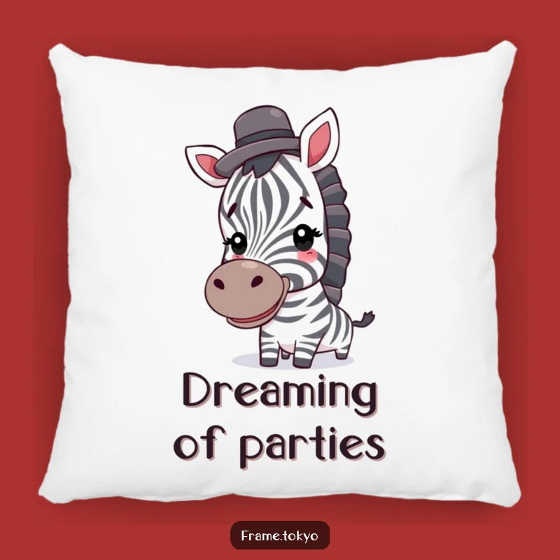 Funny Zebra Top Hat Pillow - Comfy & Hilarious Animal Home Decor