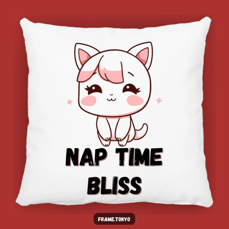 Funny Pillow: Blushing Character - Cozy & Cute Gift Pillow