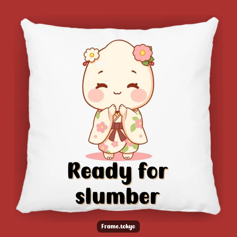 Funny Mochi Pillow: Happy Kimono Bows & Sweet Comfort!