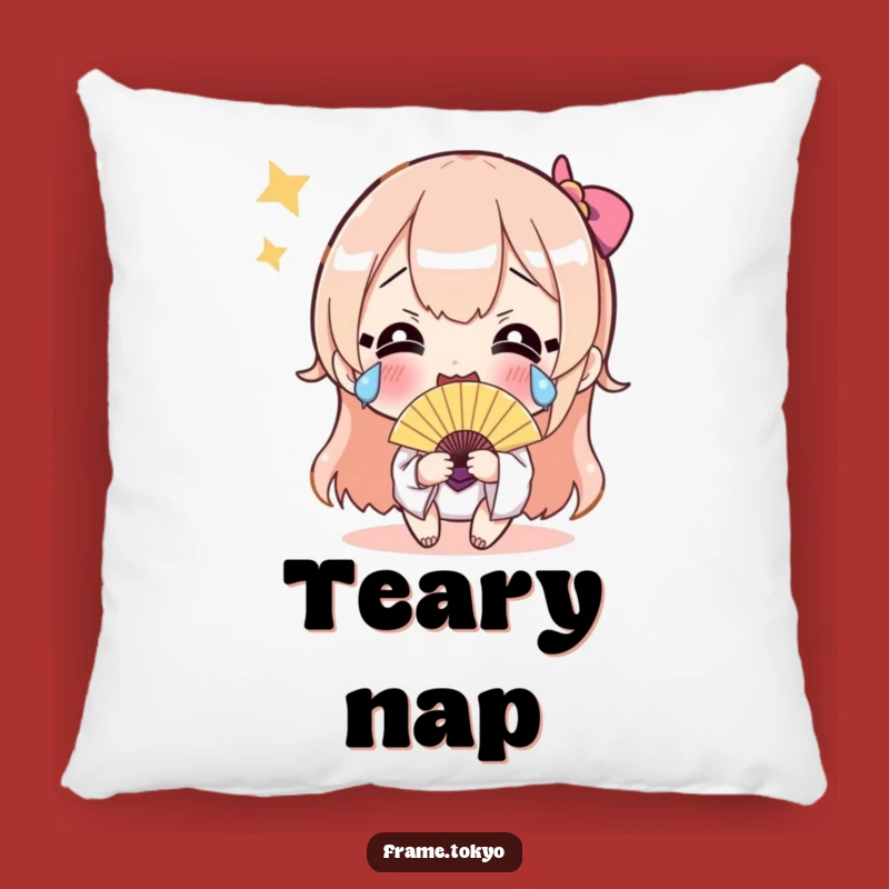 Funny Happy Tears Fan Pillow - Soft & Hilarious Comfort for Joy