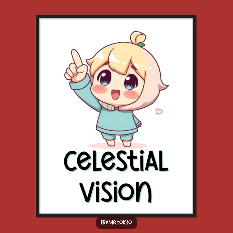 Funny Digital Art: Wonder Pointing - Instant Download Gift Art