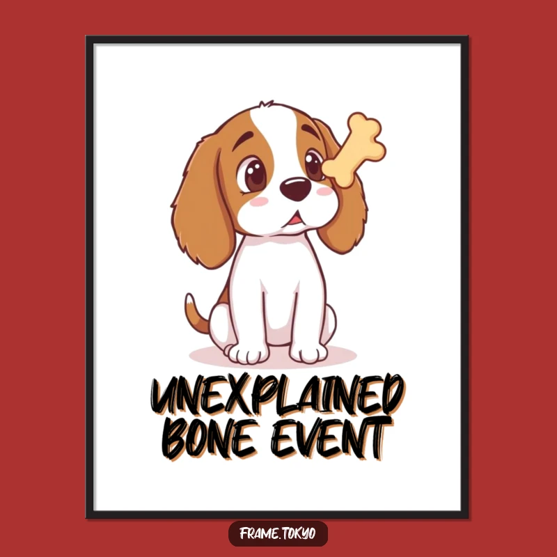 Funny Surprised Spaniel Digital Art: Hilarious Dog Illustration Download