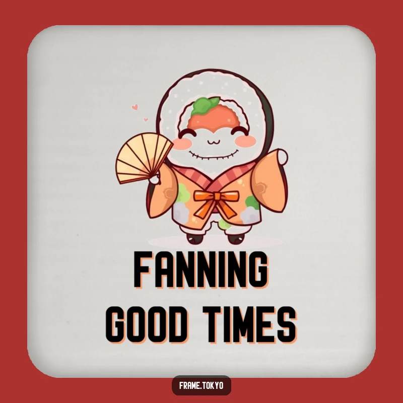 Funny Sushi Roll Coaster: Kimono Fun for Your Drinks!