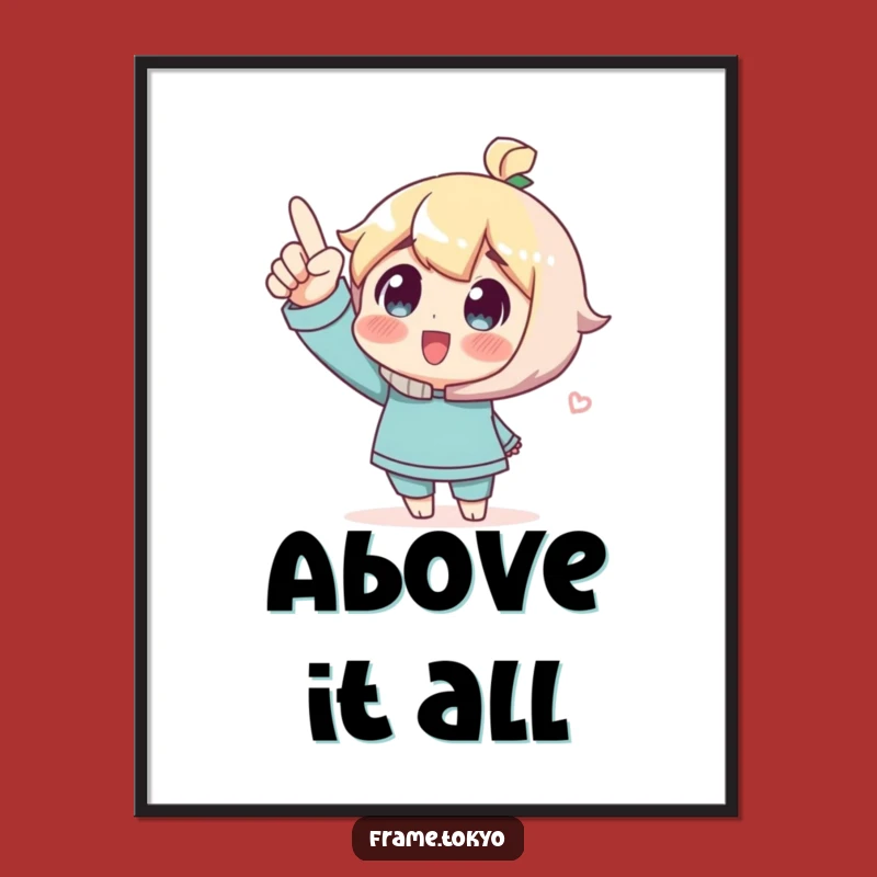 Funny Poster: Wonder Pointing Art - Whimsical Gift Decor