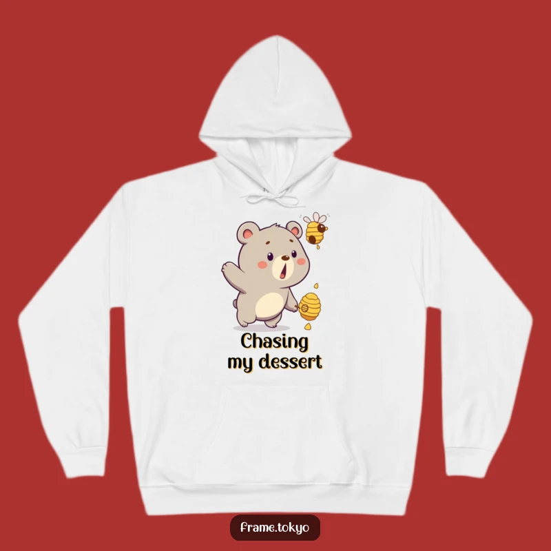 Funny Surprised Bear Beehive Hoodie: Cozy Up with Hilarious Animal Fun