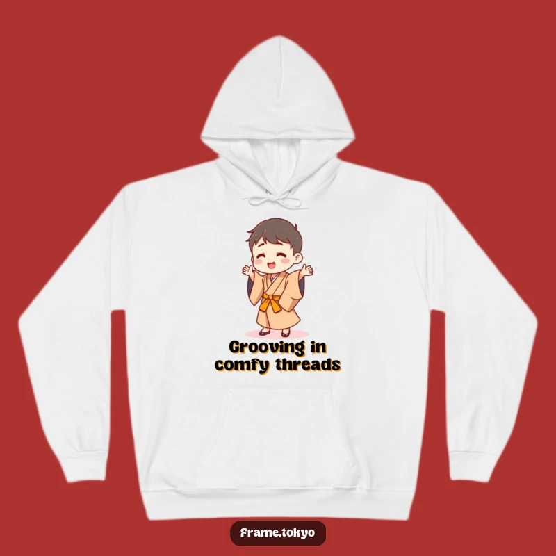 Cozy Funny Japanese Robe Dancer Hoodie: Warm Dance Vibes, Great Funny Gift