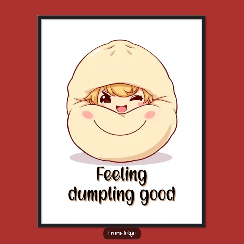 Free Printable Wall Art: Dumpling Pal Mischief Funny Downloadable Cute Decor