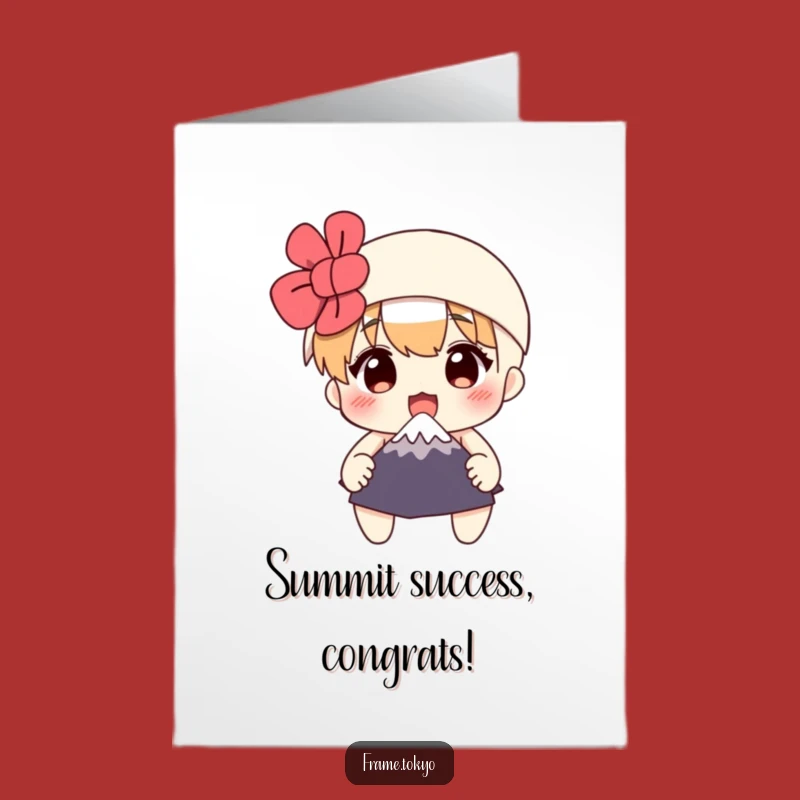 Free Printable Congrats Card: Shocked Character, Mini Fuji - Hilarious Downloadable Gift