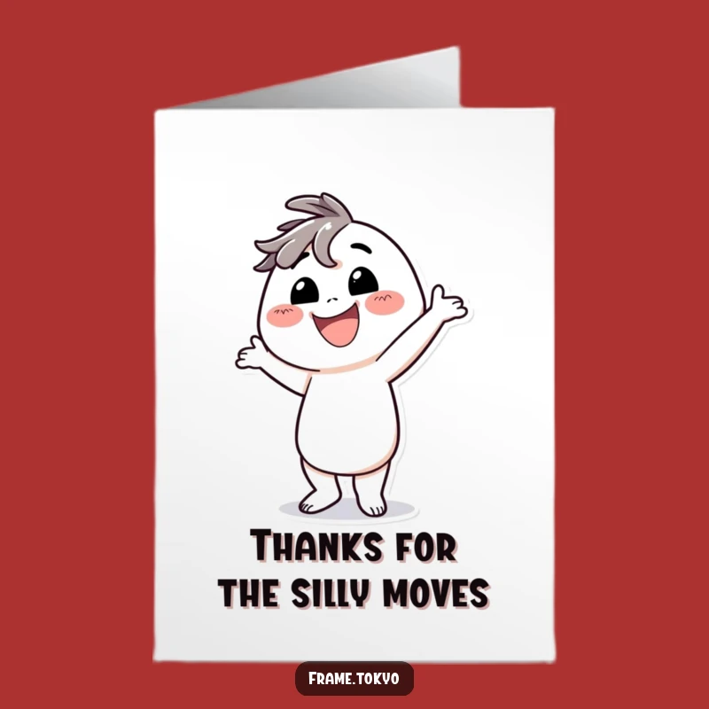 Free Printable Thank You Card: Silly Dancer Character, Funny Downloadable Gratitude!