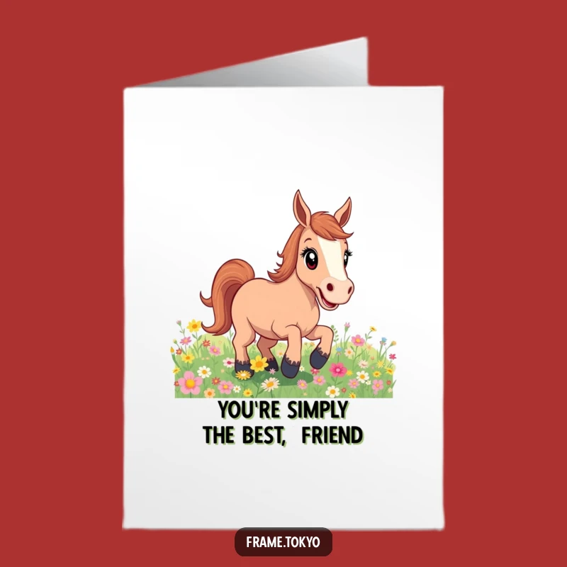 Free Printable Thank You Card: Excited Horse Gratitude, Funny Downloadable Gift