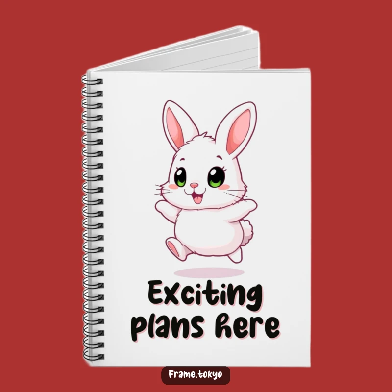 Funny Fluffy Rabbit Notebook: Jot Down Joyful Thoughts