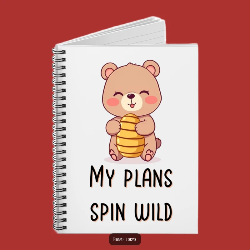 Funny Bear Honey Dipper Notebook: Playful Journal, Hilarious Sweet Gift for Writers