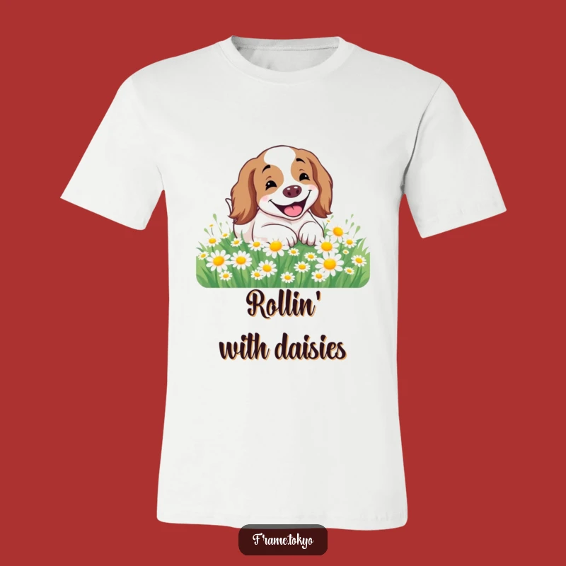Funny Happy Spaniel Rolling T-Shirt: Wear Your Joyful Spirit!