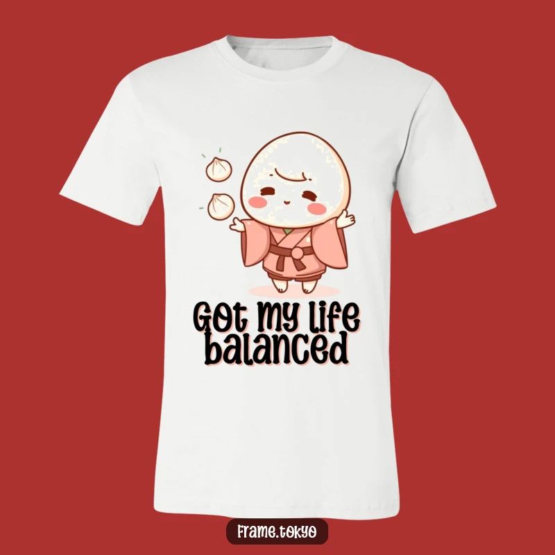 Funny Mochi Juggling Kimono T-Shirt - Cute Dessert Apparel Gift