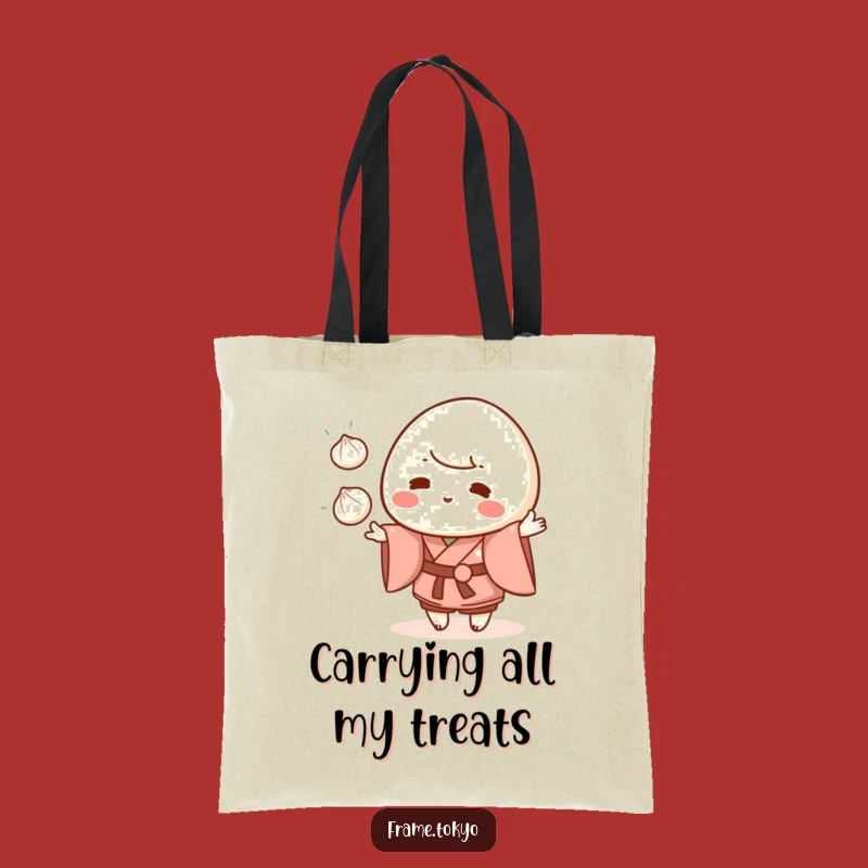 Funny Mochi Juggling Kimono Tote Bag - Cute Dessert Accessory Gift