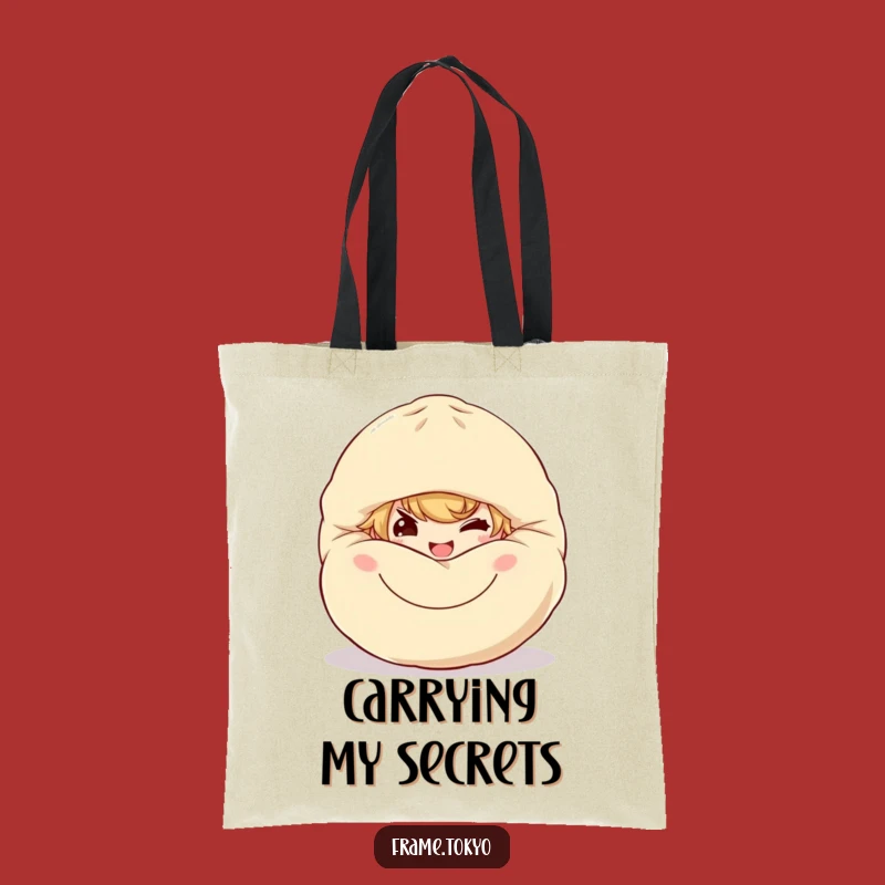 Funny Dumpling Sneak Tote Bag: Playful Carry-All for Snack Lovers