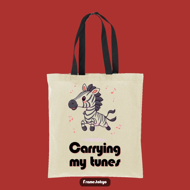Funny Zebra Groove Tote: Hilarious Musician's Bag for Everyday Fun